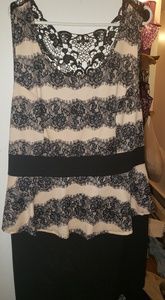 Pink and black 3x BNWT RUE21 dress